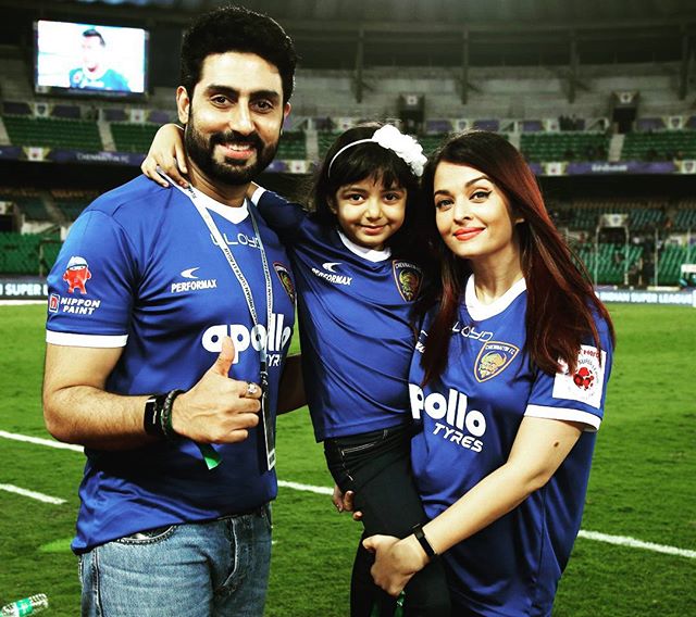 Aishwarya Rai Bachchan, Abhishek Bachchan And Aaradhya Bachchan