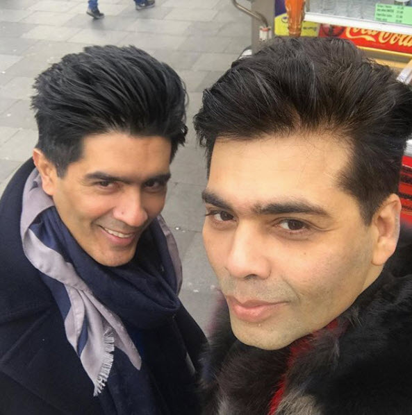 Karan Johar and Manish Malhotra