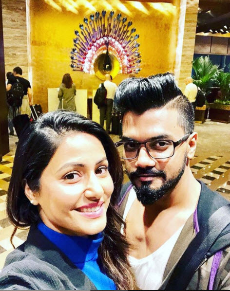 Lovebirds Hina Khan And Rocky Jaiswal Enjoying Their Quality Time ...