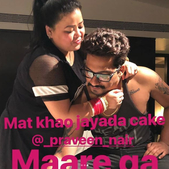 Comedian Bharti Singhs birthday gift for hubby Haarsh Limbachiyaa leaves  him awestruck PIC  Catch News