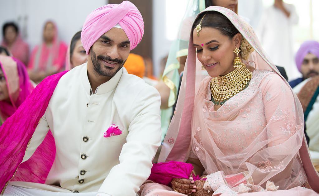 Neha Dhupia and Angad Bedi