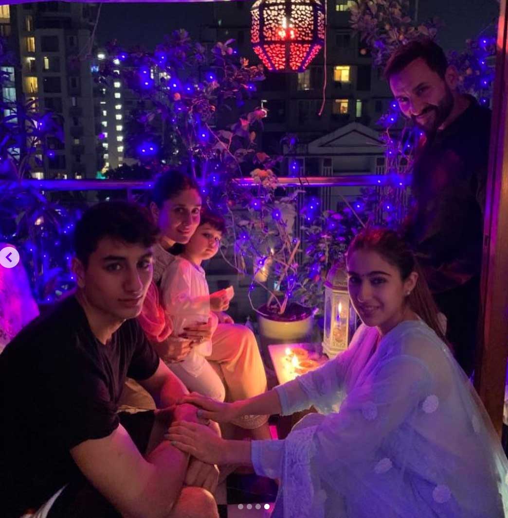 Taimur Ali Khan Celebrates Diwali With Parents And Half Siblings, Sara ...