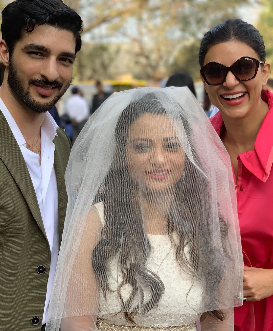 Sushmita Sen Attends Best Friend's Wedding With Boyfriend Rohman Shawl