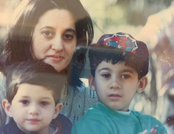 Rare Picture Of Sunny Deol S Wife Pooja Deol With Her Two Sons Shared By Karan Deol On Mother S Day