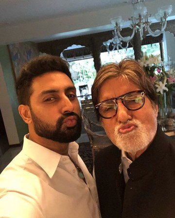 Amitabh Bachchan and Abhishek Bachchan