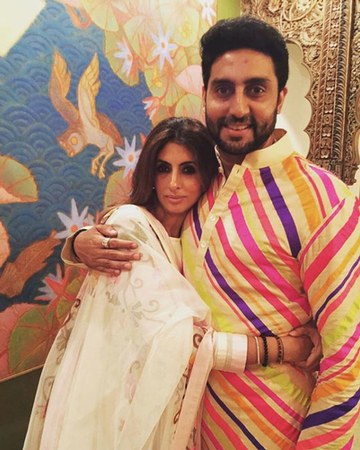 Abhishek Bachchan and Shweta Bachchan Nanda