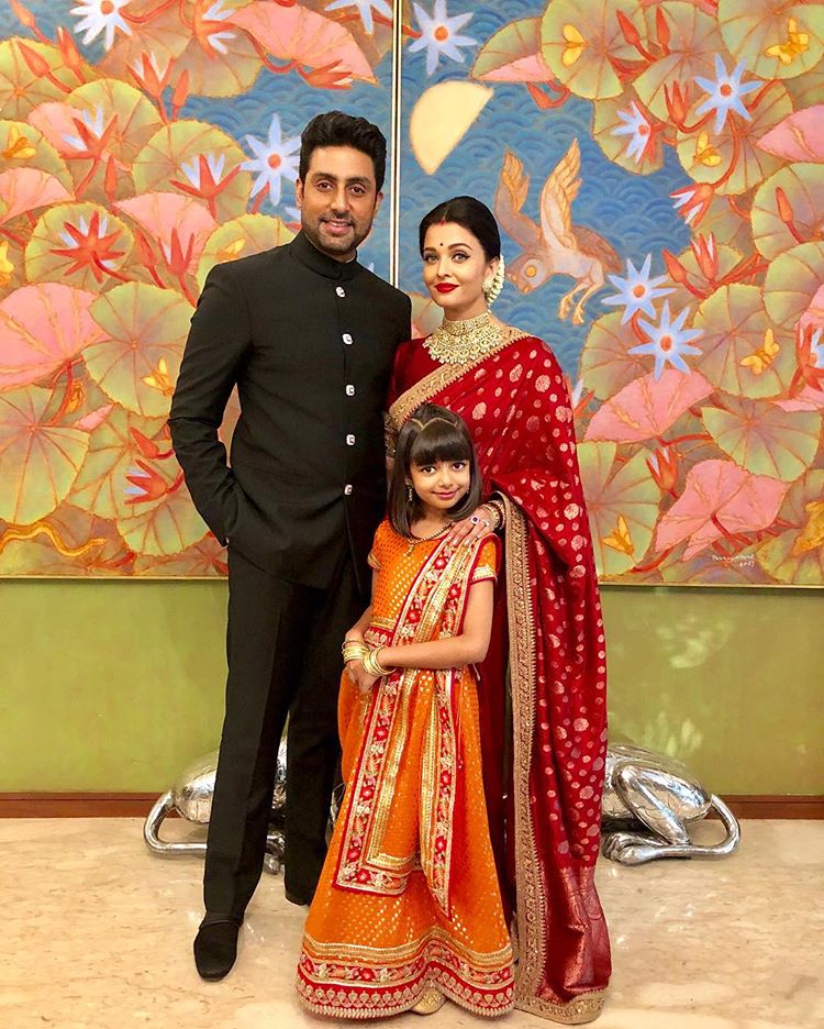 Abhishek Bachchan, Aishwarya Rai Bachchan and Aaradhya Bachchan