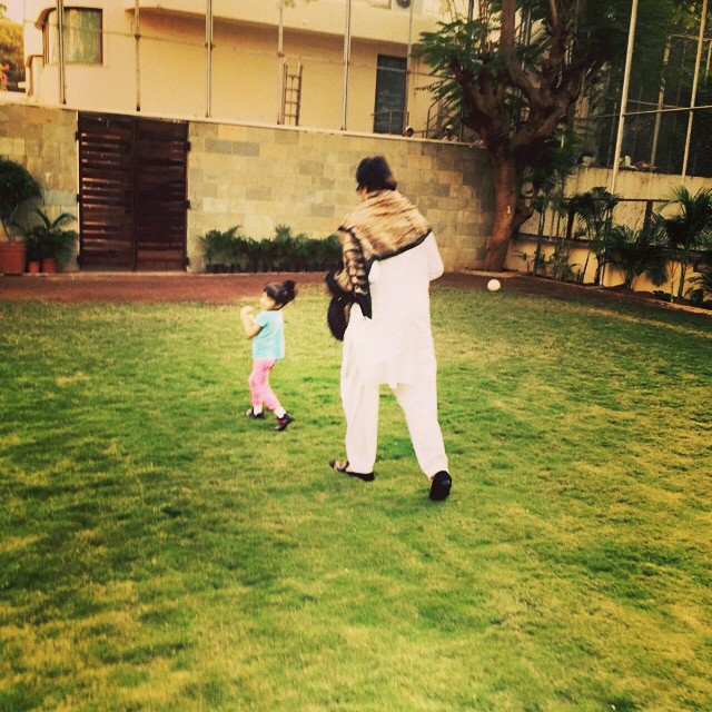 Amitabh Bachchan and Aaradhya Bachchan