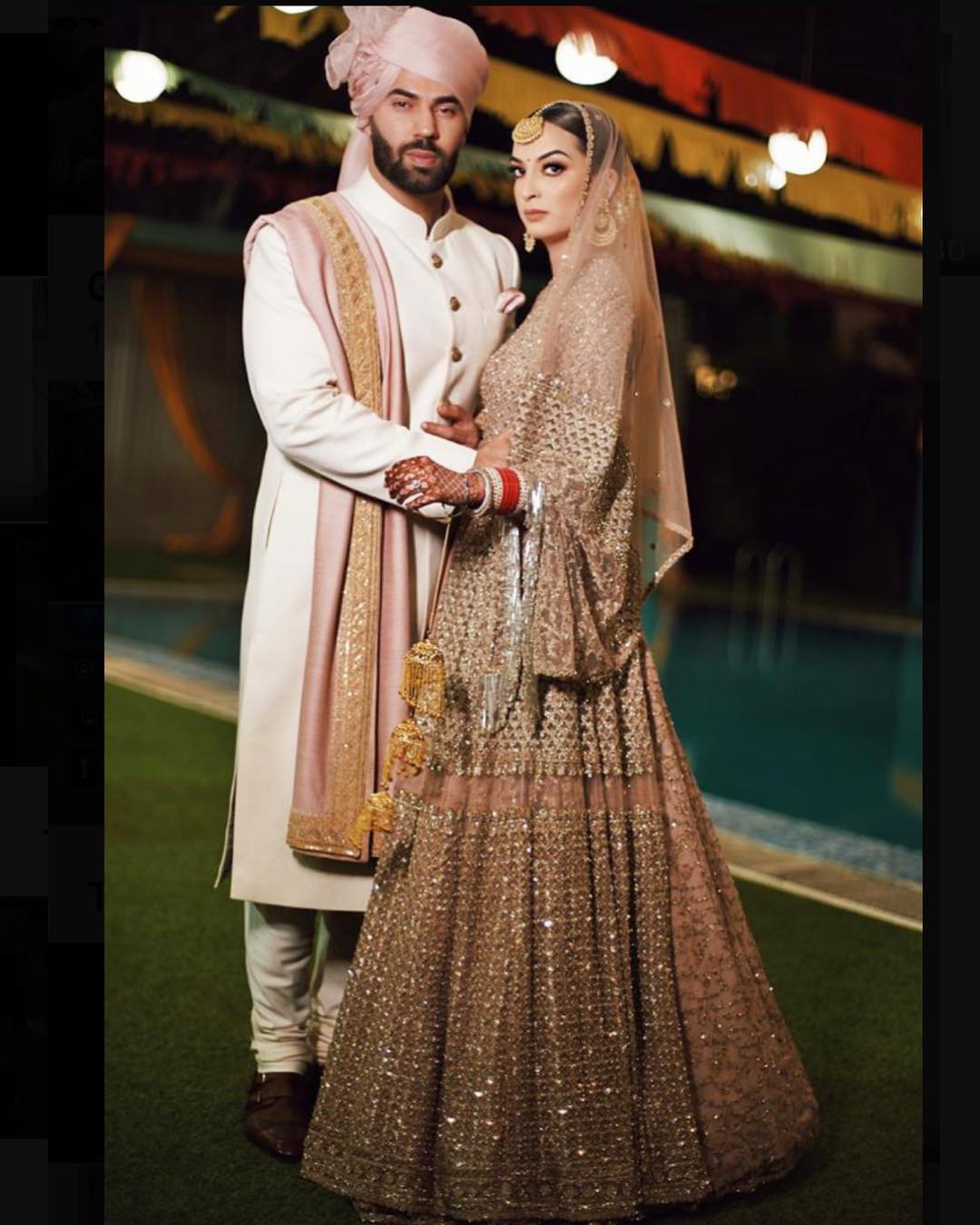 This Bride Ditched The 'Dulhan Ka Lehenga' And Opted For Rose Gold ...