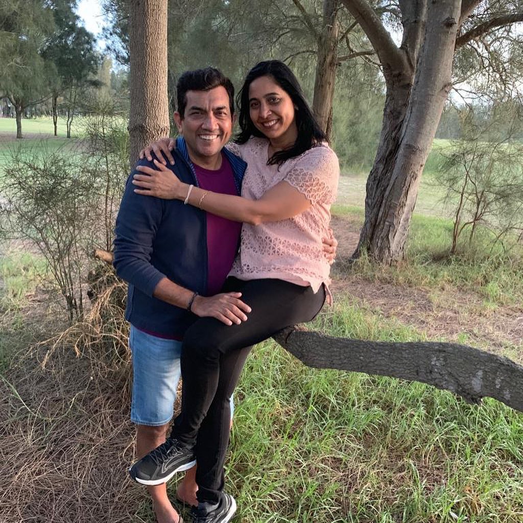 Sanjeev Kapoor and Alyona Kapoor