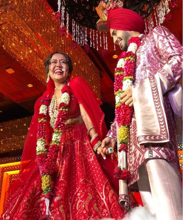 Neha Kakkar And Rohanpreet Singh Twin In White For Their Wedding