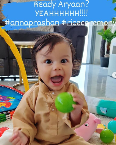 Dimpy Ganguly Shares Unseen Pictures From Aryaan's 1st Birthday, His ...