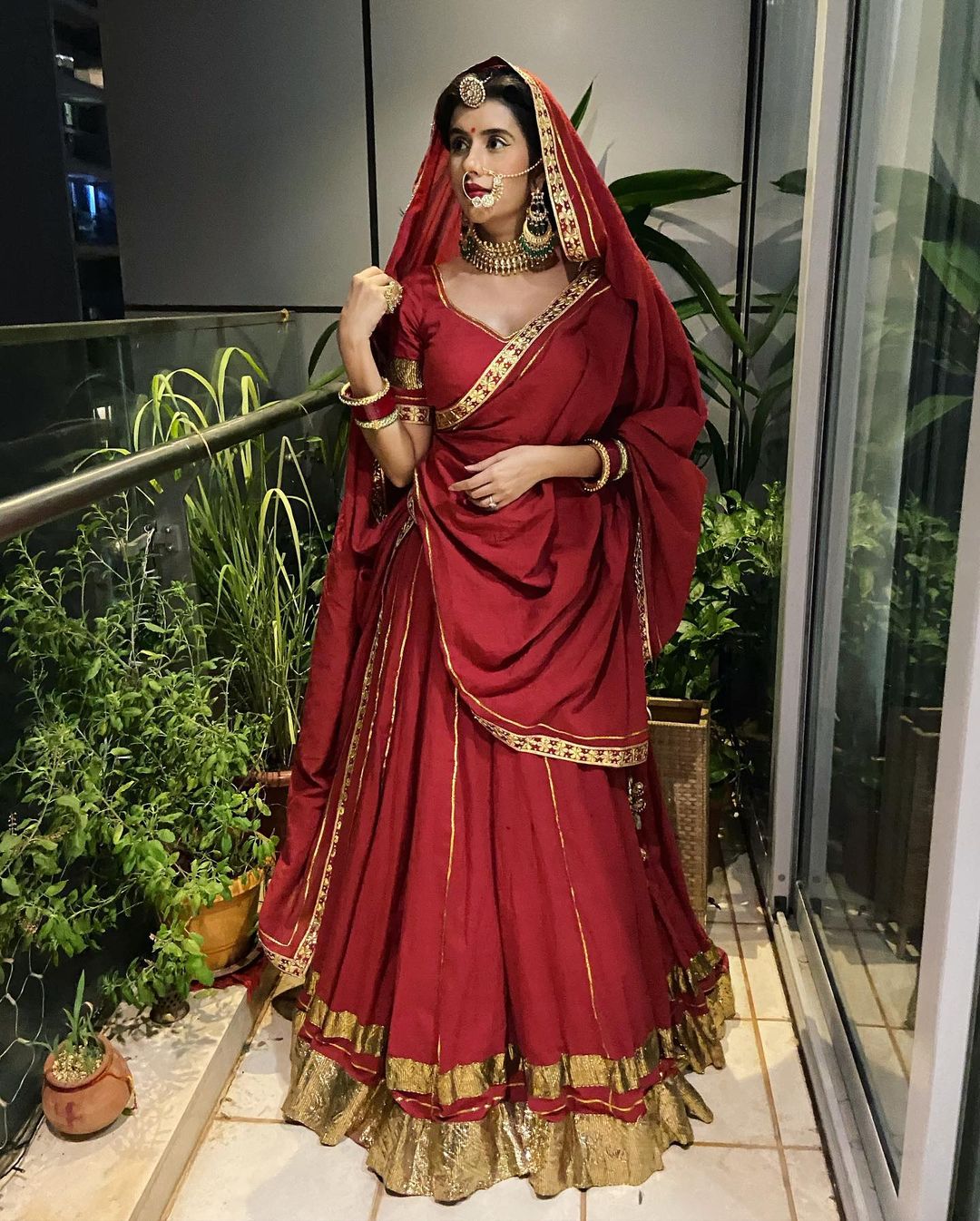 25 Karva Chauth 2020 Outfit Images | Party wear indian dresses, Designer  bridal lehenga, Bridal lehenga red