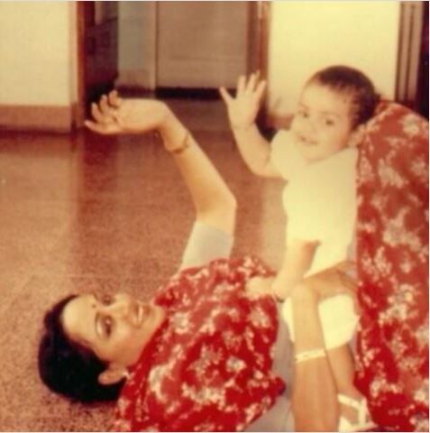 childhood photos of hema malini