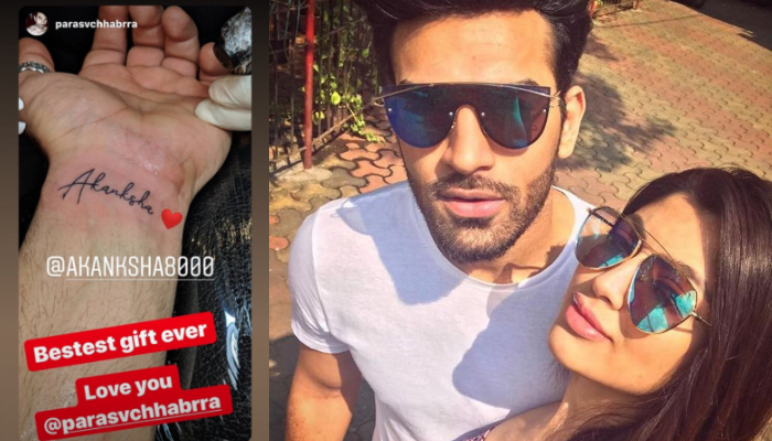 Akanksha Puri CoversUp Paras Chhabras Name Tattoo On Her Wrist With These  Two Strong Words