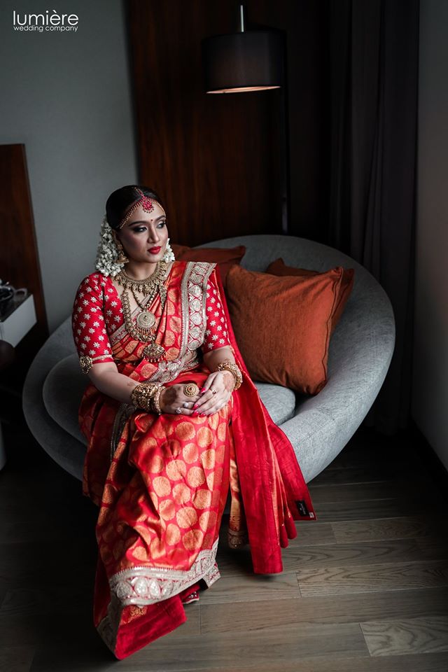 Radiant Red Sari