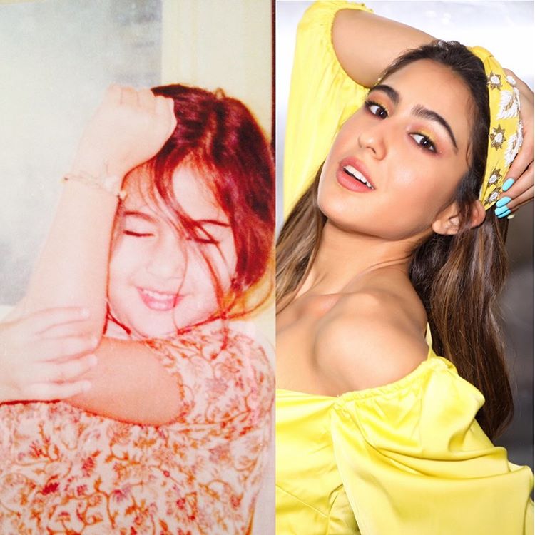 Sara Ali Khan Shares An Adorable Then And Now Picture Wearing Hijab On The Occasion Of Eid