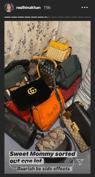 Hina Khan gets scolded by mother for not taking proper care of her luxury  bags, shares photo of expensive collection