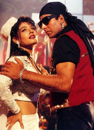 Akshay Kumar and Raveena Tandon