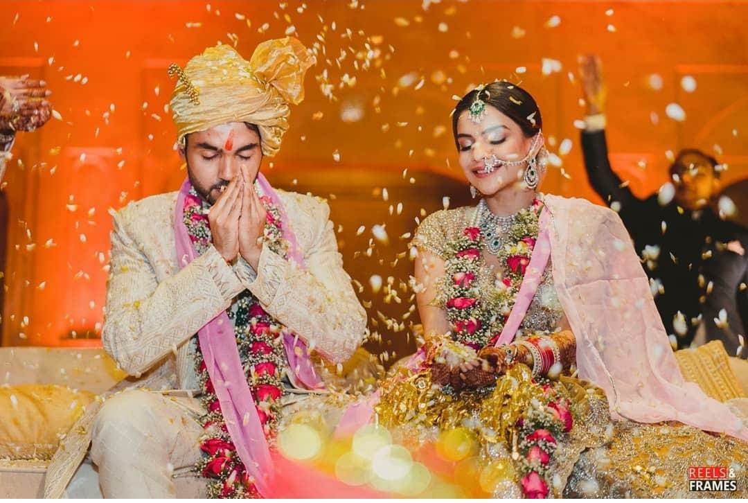 The Bride Wore Abu Jani-Sandeep Khosla And Manish Malhotra Outfits For ...