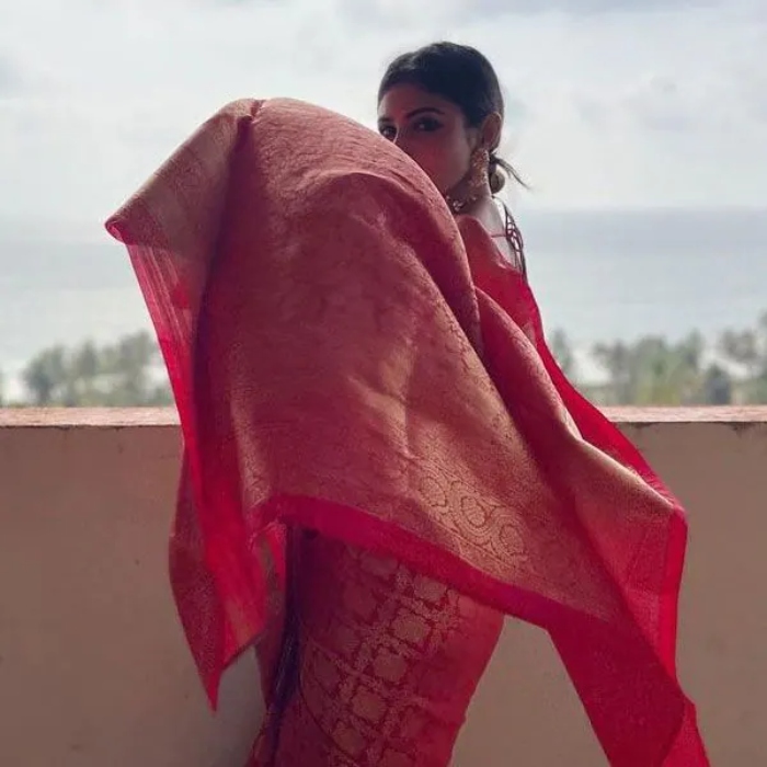 Kriti Sanon Flaunts Her Fiery Side in Red Jumpsuit in Dubai