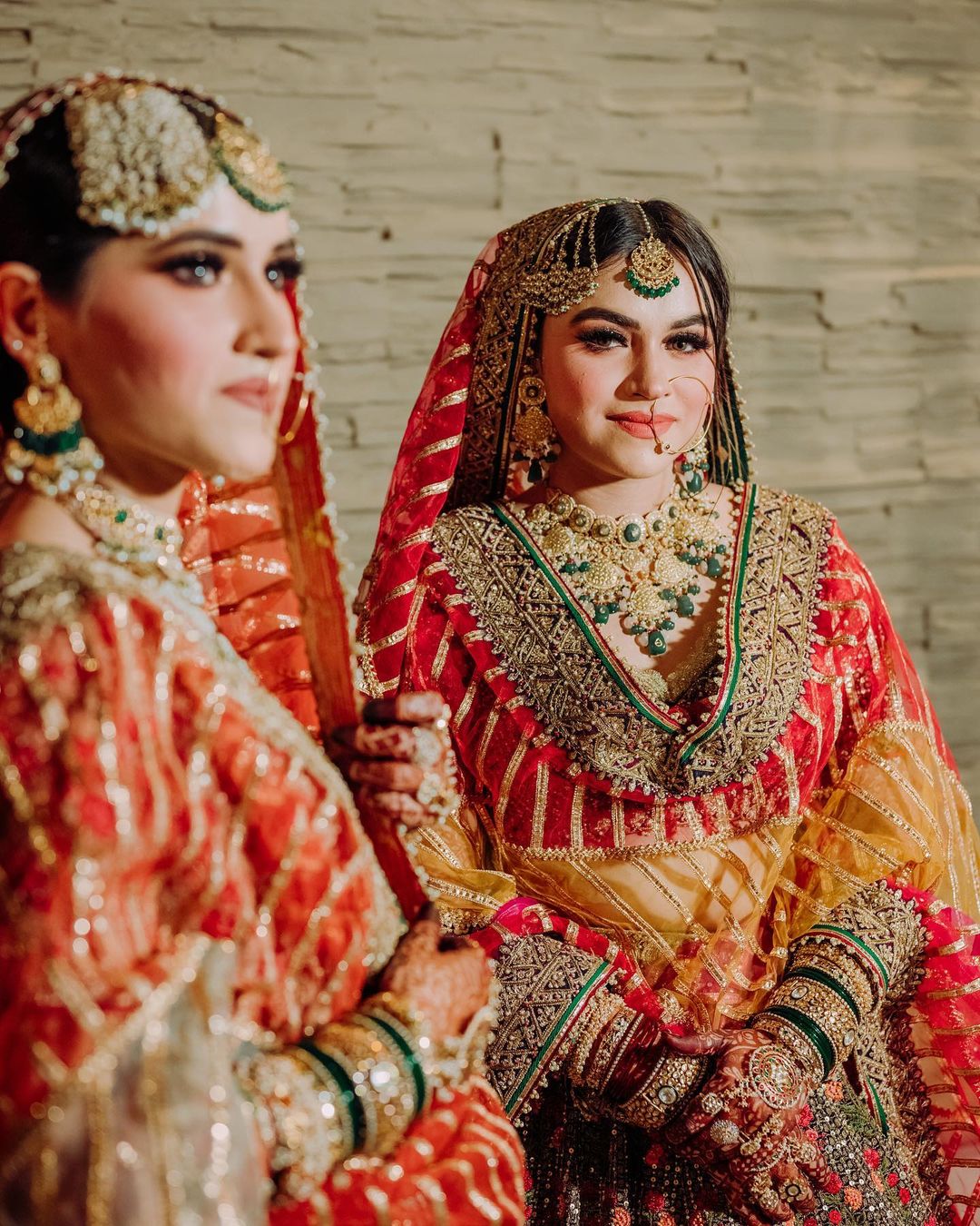 Photo of Light green lehenga with unique blouse for sister of the bride