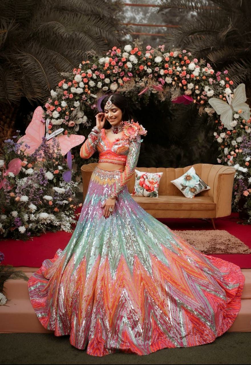 Navy blue mermaid lehenga | Indian bridal wear, Indian fashion, India  fashion