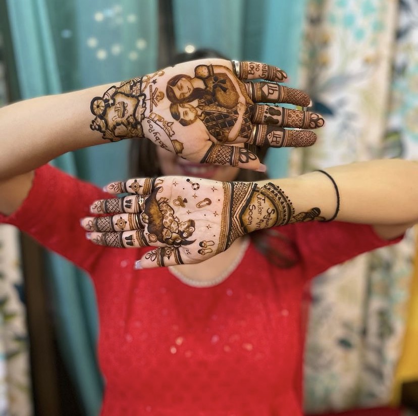 good choice mehandi designer on LinkedIn: baby shower mehandi design call  9820781100 cllic just…