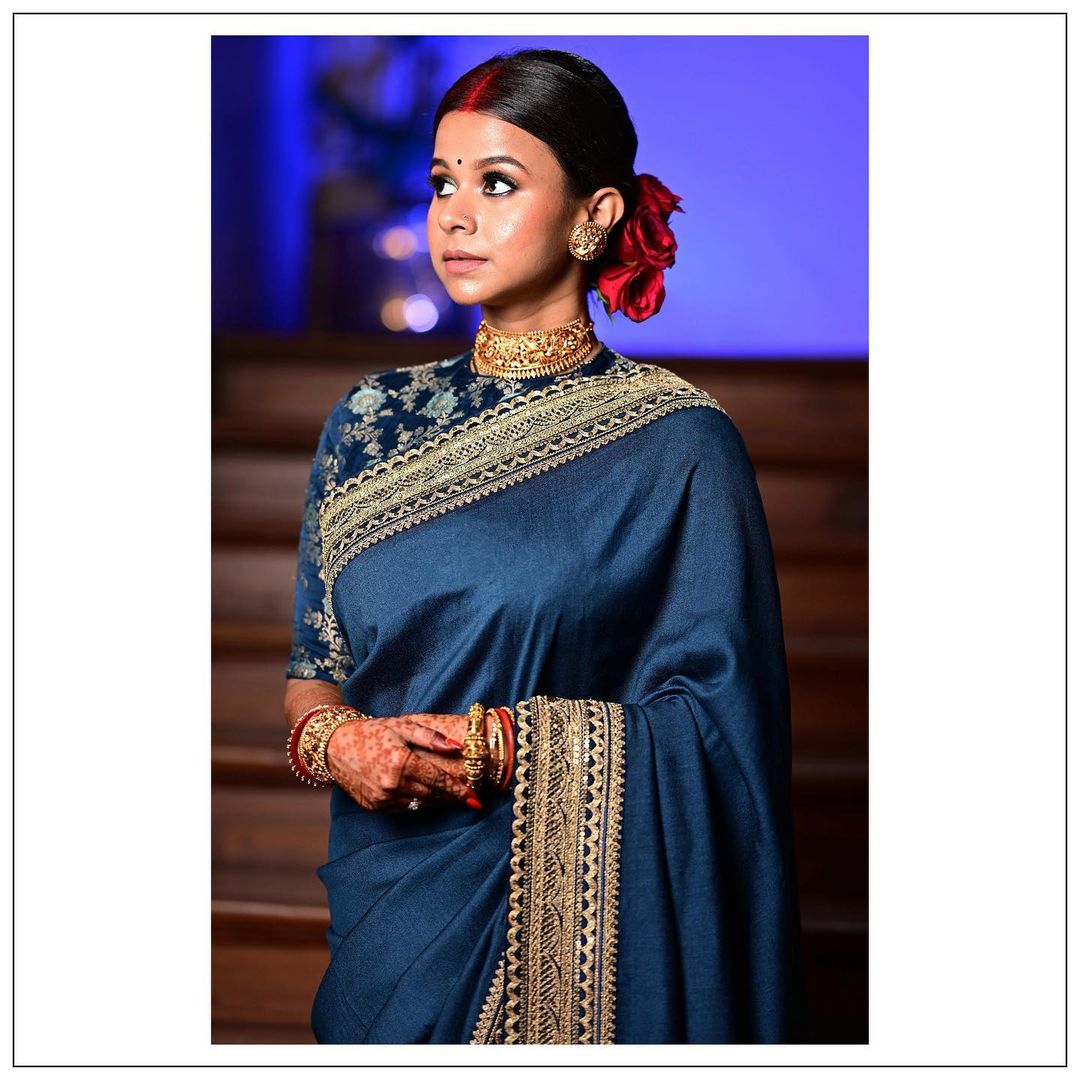 Beautiful Non Bengali Bride Red Lehenga Choli Gorgeous Looking Makeup Stock  Photo by ©aarnabdas01@gmail.com 563712060