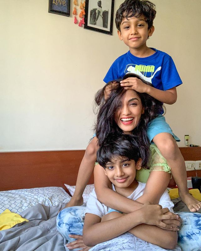 Shrima Rai, Shivansh Rai and Vihaan Rai