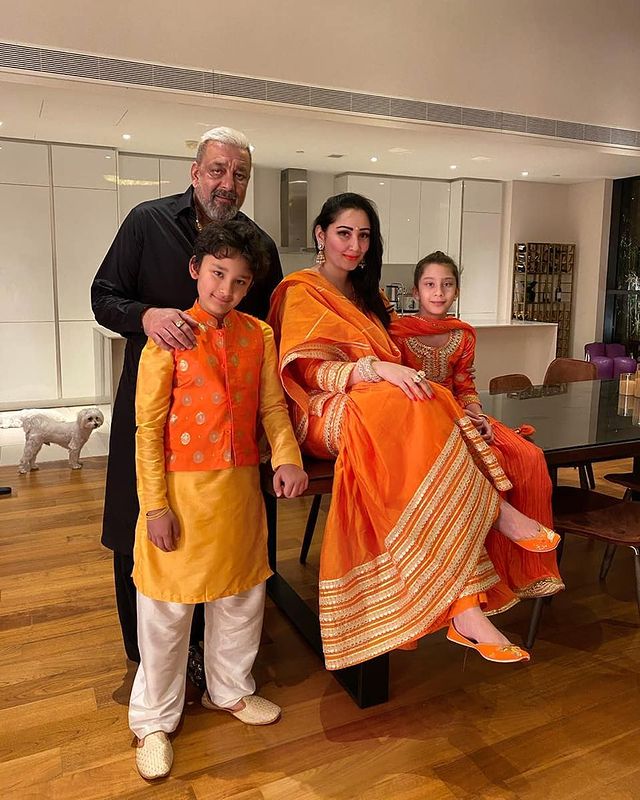 Sanjay Dutt and family