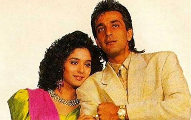 SANJAY DUTT AND MADHURI DIXIT