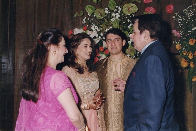 When Dilip Kumar And Saira Banu Attended Madhuri Dixit And Sriram Nene ...