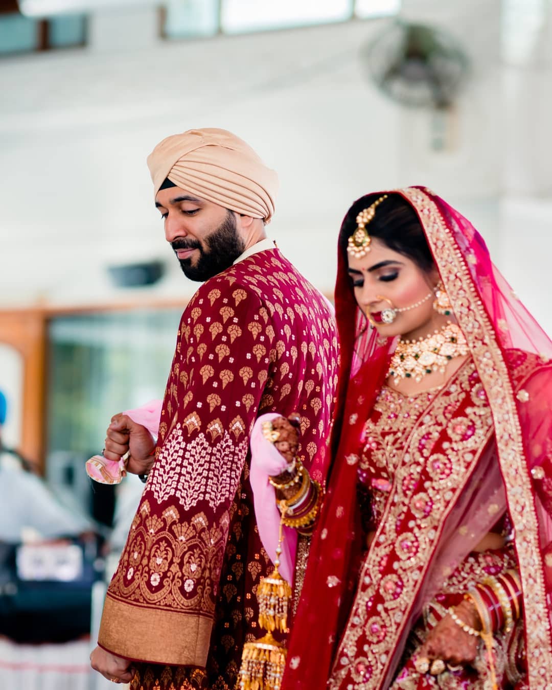 The Choreographer Bride Donned A Unique Cape-Style Saree For Her ...