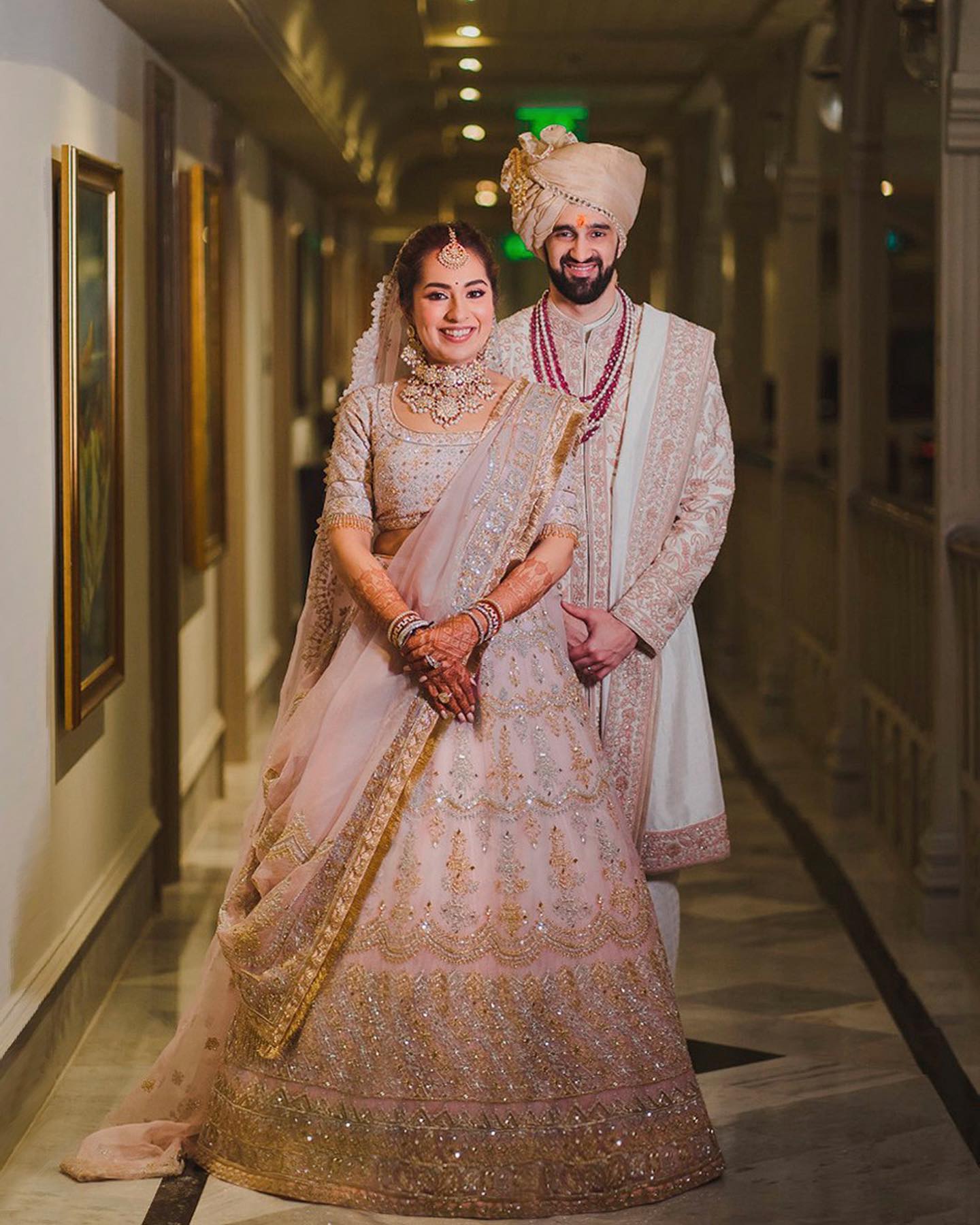 An Intimate Kerala Wedding With The Bride In A Blush Pink Lehenga | Wedding  outfit, Indian bridal outfits, Marriage dress
