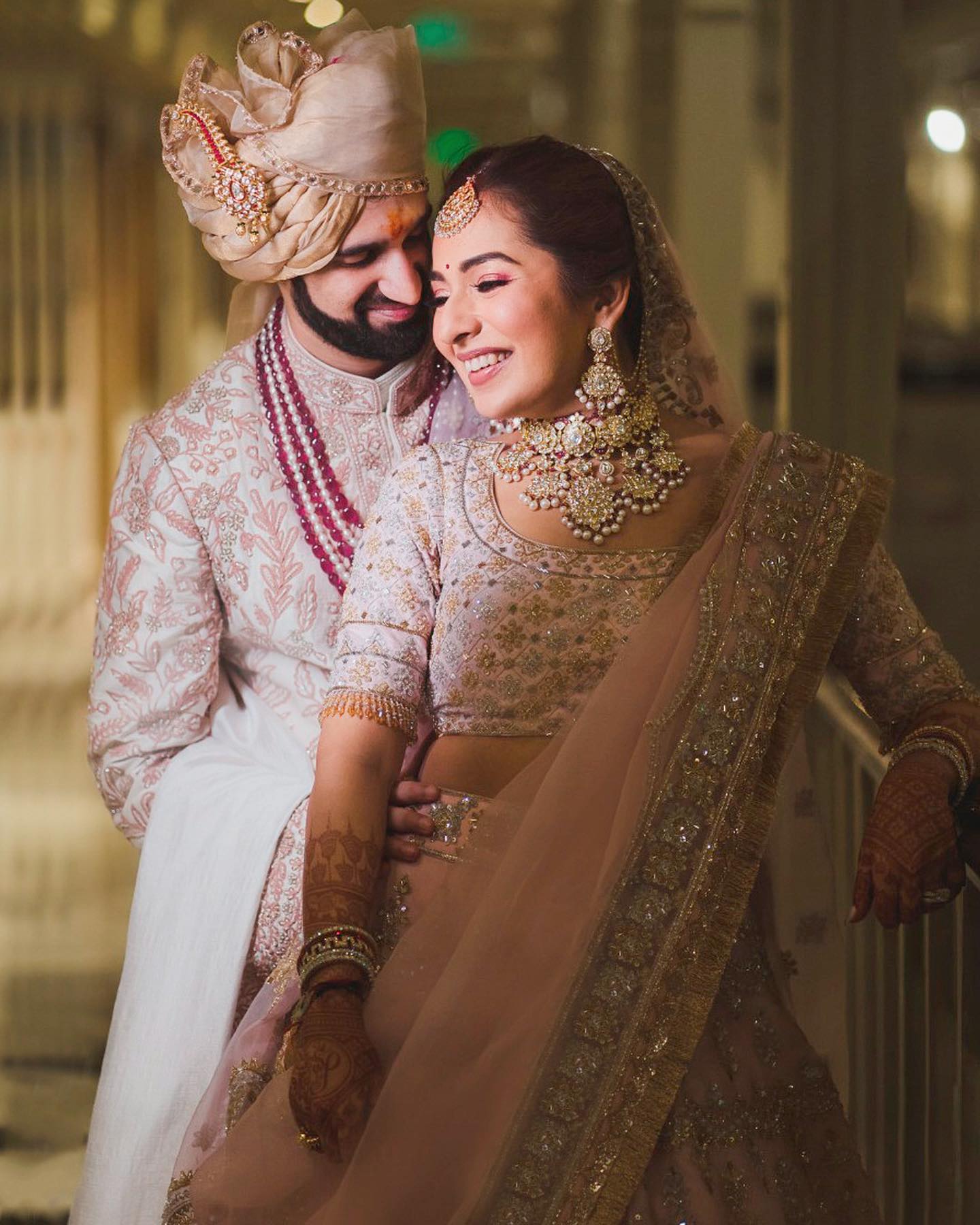 Manish Malhotra Bride Stuns In A Rose-pink Organza Lehenga, Styles It 