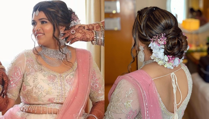 Muslim wedding makeup and Hairstyle kochi. @ameena_nizar7  @sijanmakeupartist styling @namitha_santhosh photo @_orange_photography_  For any kind... | By Sijan Makeup ArtistFacebook