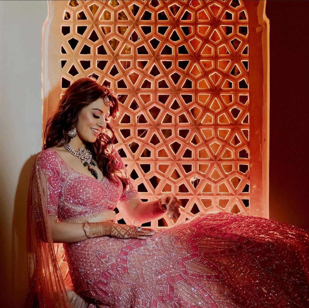 Meet @shivanisbaghel and @piyushshrinet a BB Couple adorning our royal  wedding outfits with fine detailing and extensive embroidery. The... |  Instagram