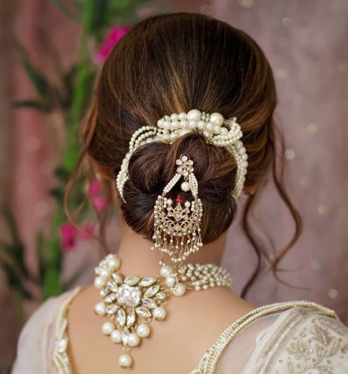 Deepashree's hairstyle for her reception♥ . . . 📷: @dev_srinivasan . .  #makeupbymaithri #makeupar… | Braided hairstyles for wedding, Indian  hairstyles, Hair styles