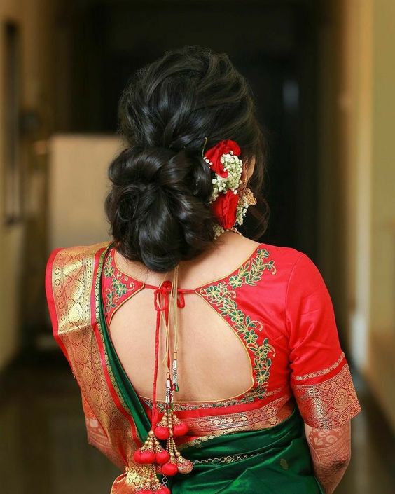 42 Best Bridal Hairstyles To Match With Sarees: From Braided Bun To ...