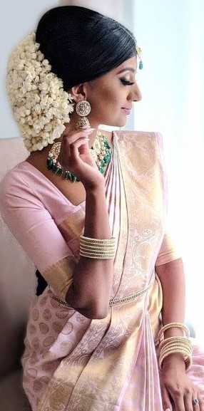 15 Best and Latest Hairstyles for Silk Saree with Images