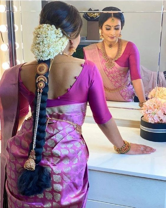 2,932 Likes, 5 Comments - ezwed (@ezwed.in) on Instagram: “Multi-coloured  sarees always make a … | Indian hairstyles, Indian bridal hairstyles,  Indian bridal sarees