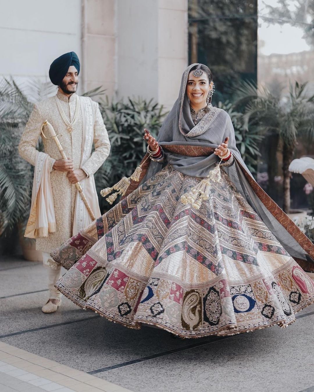 Trending blue grey color designer lehenga choli for wedding buy it now –  Joshindia