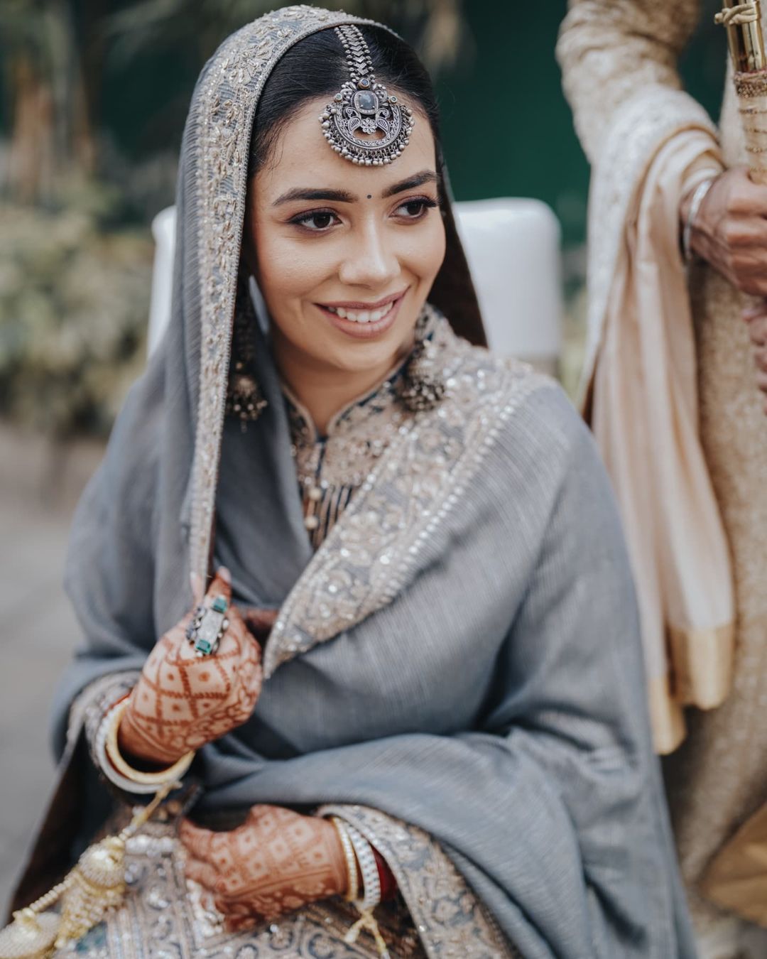 Shop Grey Net Long Choli A Line Lehenga Wedding Wear Online at Best Price |  Cbazaar