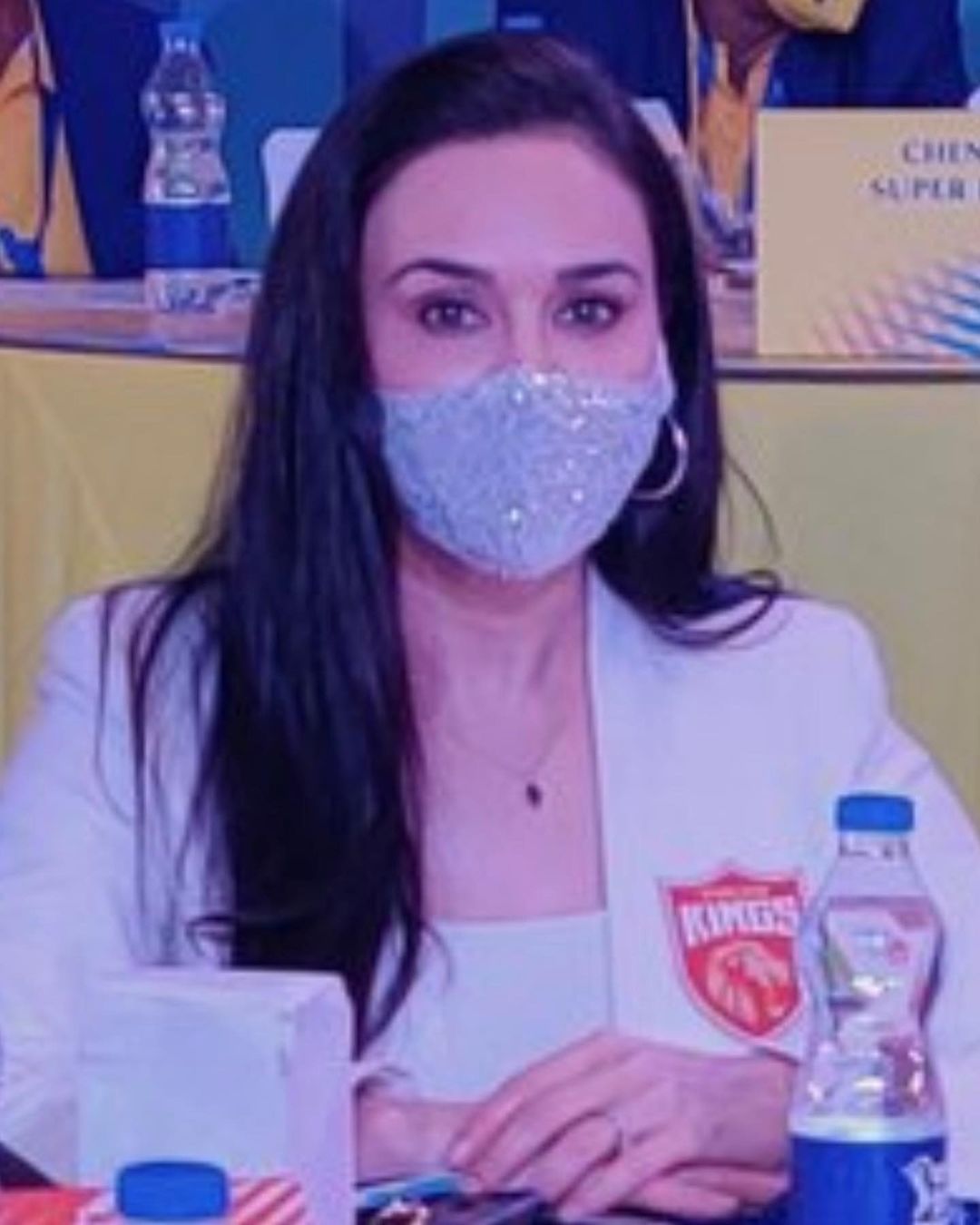 Preity Zinta Gives A Partial Glimpse Of One Of Her Twins Face As She Watches The Ipl 2022 Auction 