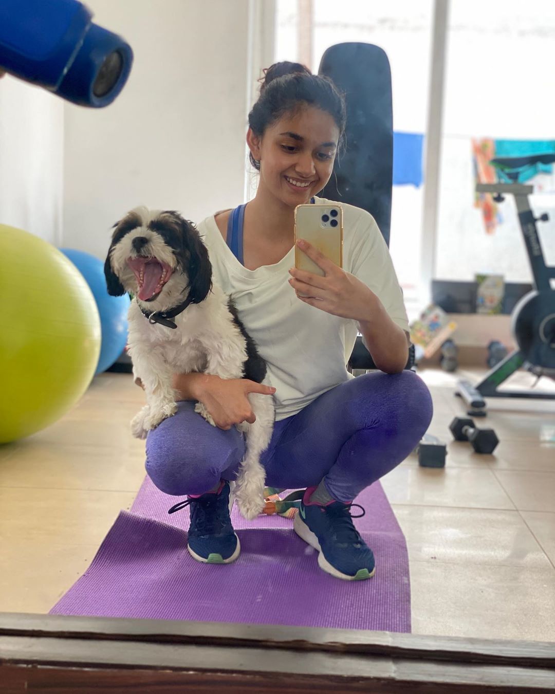 Keerthy Suresh gym