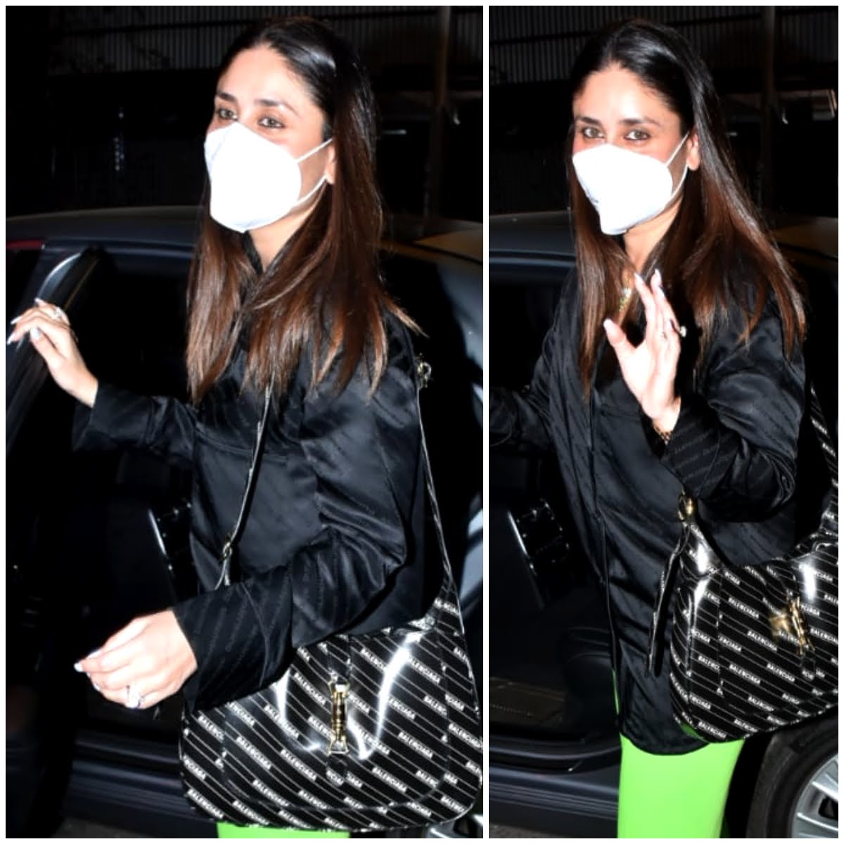 Celebs Accessorize With Masks and Carries from Balenciaga and