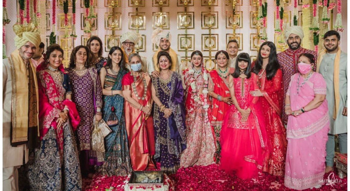 bachchan family at Ambani wedding