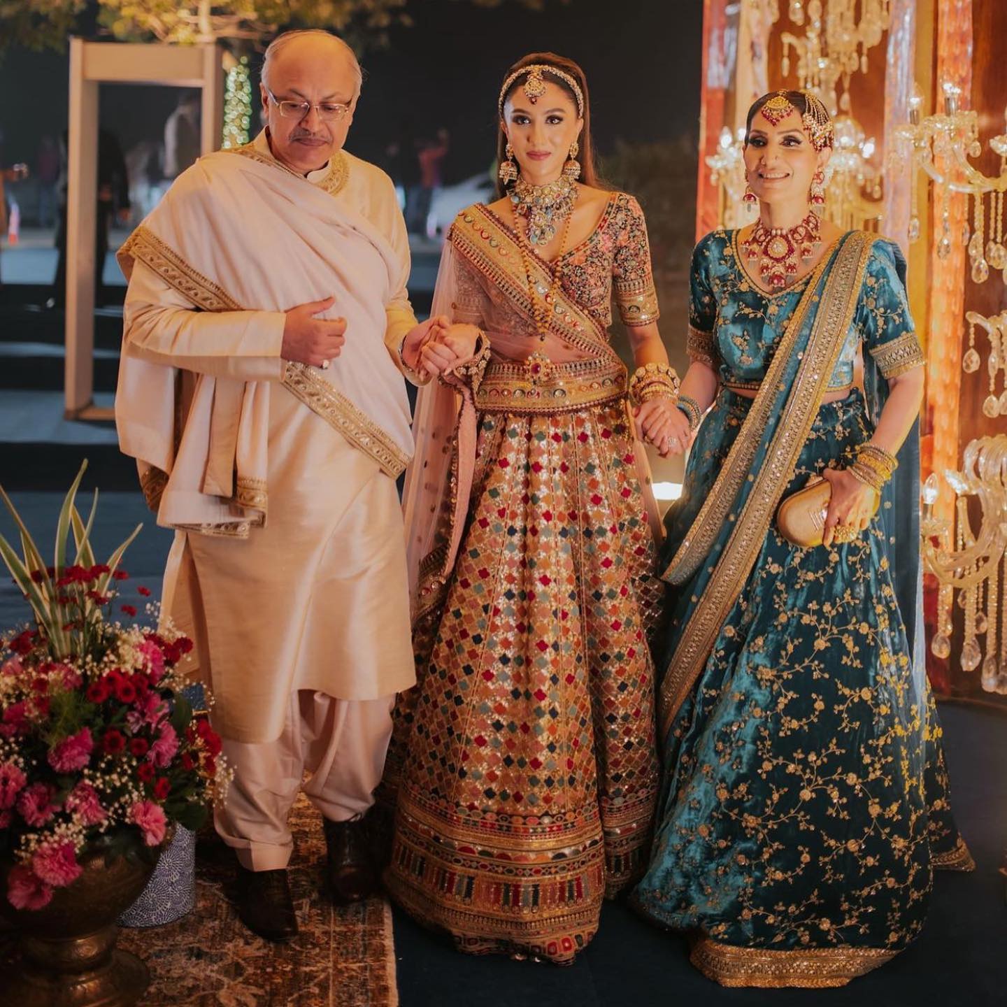 Nazranaa - We also had the pleasure of designing June's lehenga! Being the  mother of the bride, June wanted an outfit that embodies her personality  but also tradition. Yellow is considered one