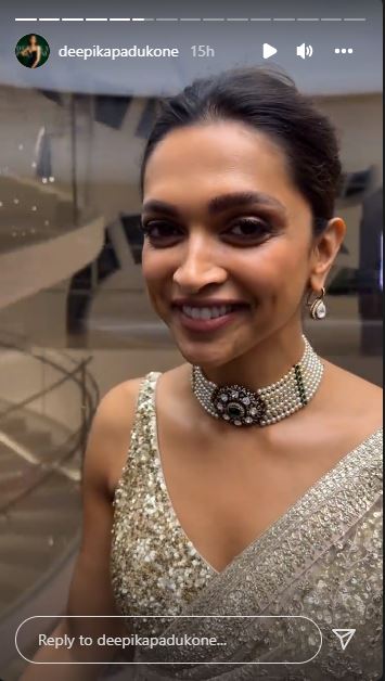 Deepika Padukone Grabs Eyeballs In A Sabyasachi Saree, Posing With ...